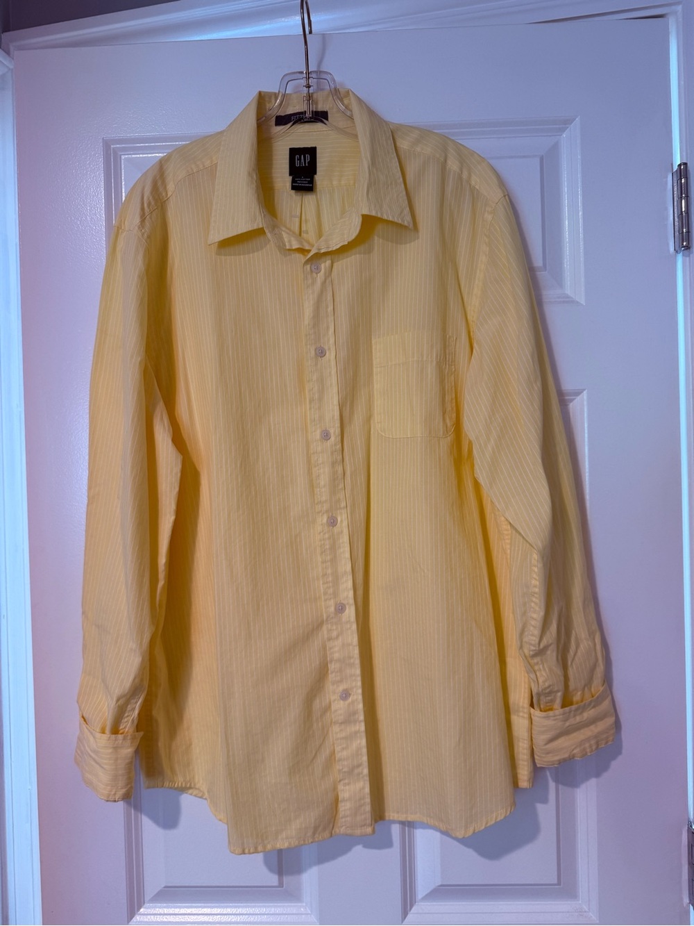 GAP Light Yellow Button-Down Shirt - Picture 2 of 2